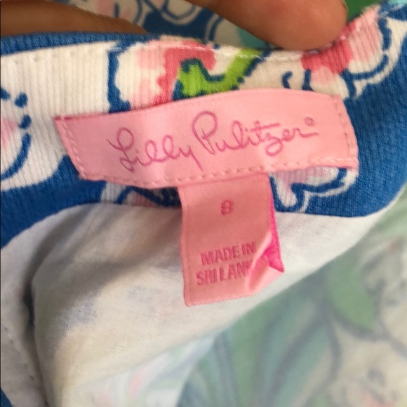 Lilly Pulitzer Tate skirt Coasting Bay Blue sz 8 - Picture 4 of 6